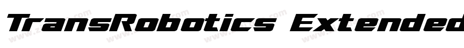 TransRobotics Extended Italic字体转换